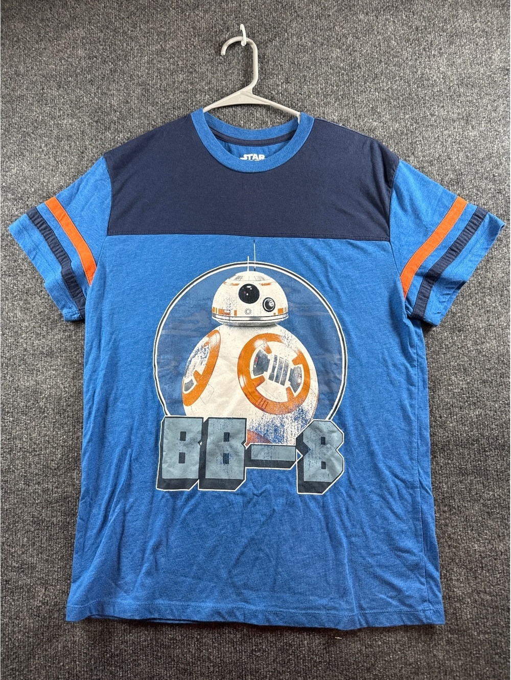 Star Wars BB-8 Mens M Blue Graphic T-Shirt Fifth Sun Droid Short Sleeve